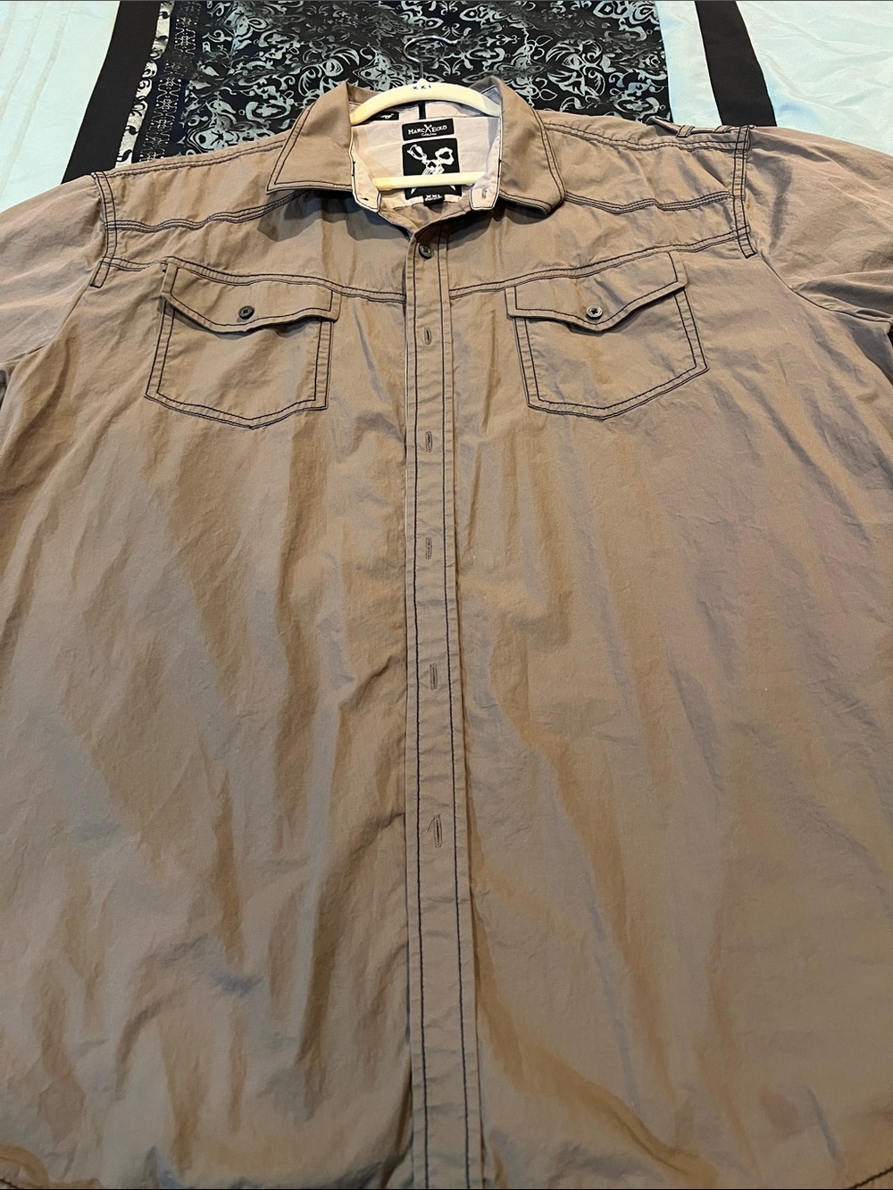 MARK ECKO  Casual Button-Down Shirt in Khaki